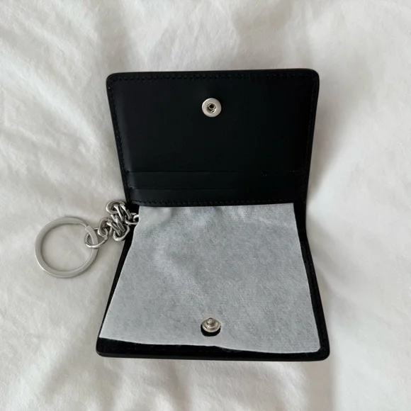 Maison Martin Margiela Black Four Stitches Key & Card Holder